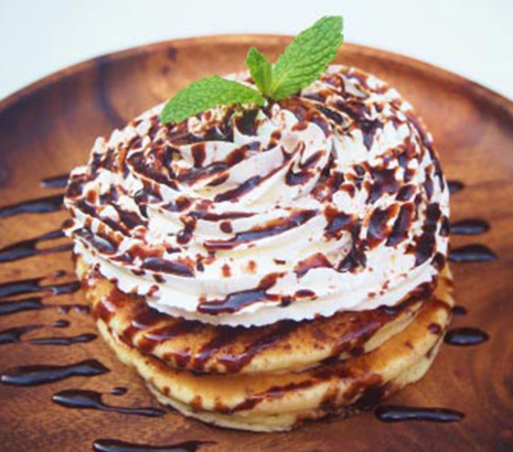 NY風チョコレートパンケーキ