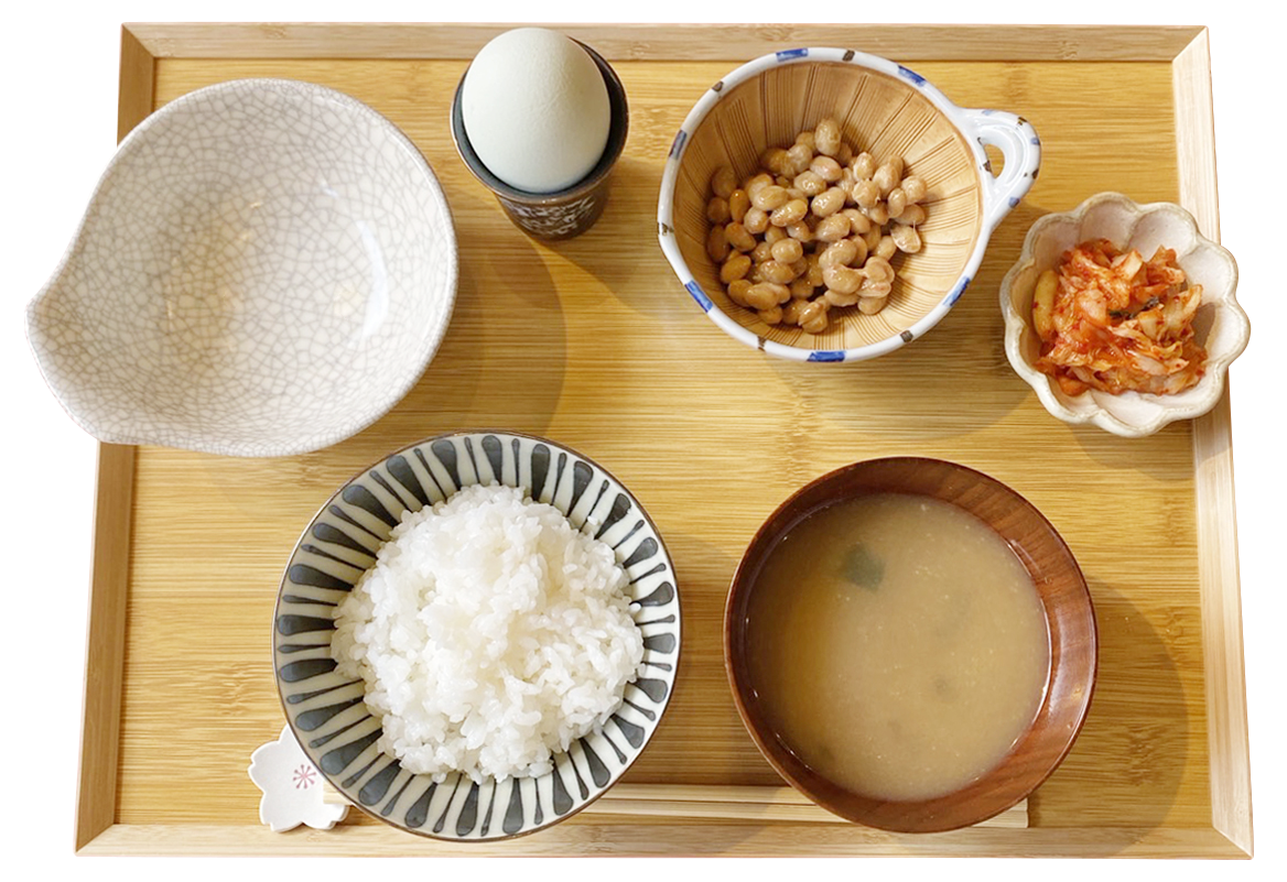 納豆定食（小鉢、味噌汁は日替わりになります）